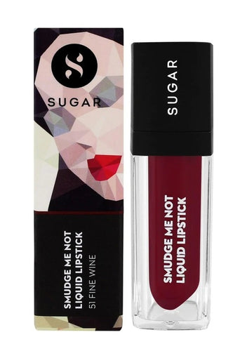 Sugar Smudge Me Not Liquid Lipstick - 51 Fine Wine (Burgundy Red)