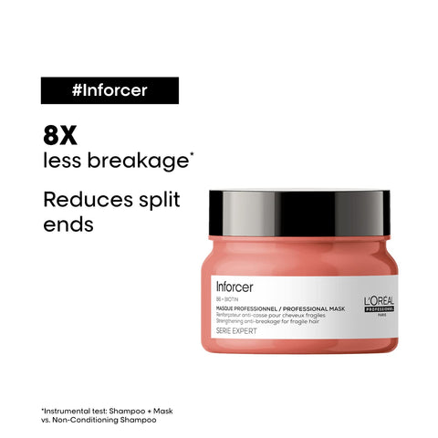 L'Oreal Professionnel Inforcer Strengthening Hair Mask With Vitamin B6 & Biotin For Weak, Brittle Hair, Serie Expert