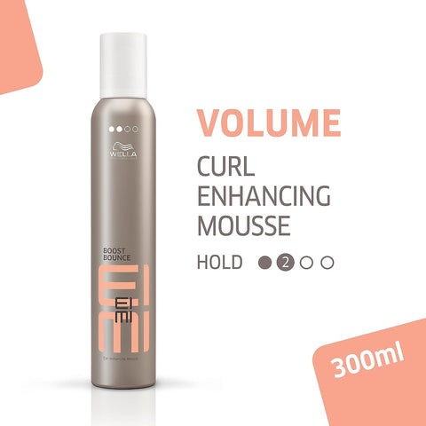 Wella Professionals EIMI Bounce Boost Curl Enhancing Hair Mousse Curl Defining & Hair Volumizing Mousse with Heat Protection & Frizz Control