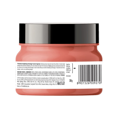 L'Oreal Professionnel Inforcer Strengthening Hair Mask With Vitamin B6 & Biotin For Weak, Brittle Hair, Serie Expert