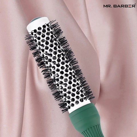 Mr. Barber Green Ceramic Ion Thermal Brush 25mm