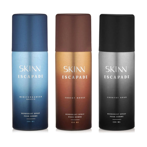 Skinn Escapade Deo Pack Of 3 For Men