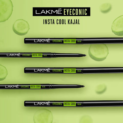 Lakme Eyeconic Insta Cool Kajal - Black 0.35gm