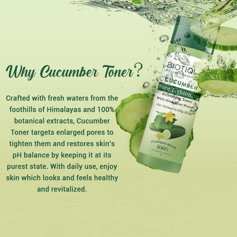 Biotique Cucumber Pore Tightening Refreshing Toner