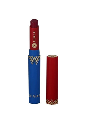 Sugar Wonder Woman Creamy Matte Lipstick  - 03 Crime Fighter (Berry Pink)