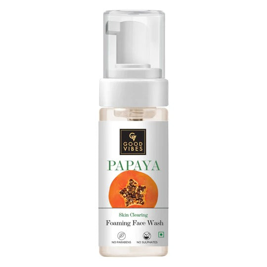 Good VIbes Papaya Skin Clearing Foaming Face Wash