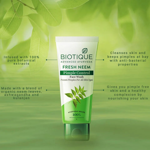 Bitique Fresh Neem Pimple Control Face Wash