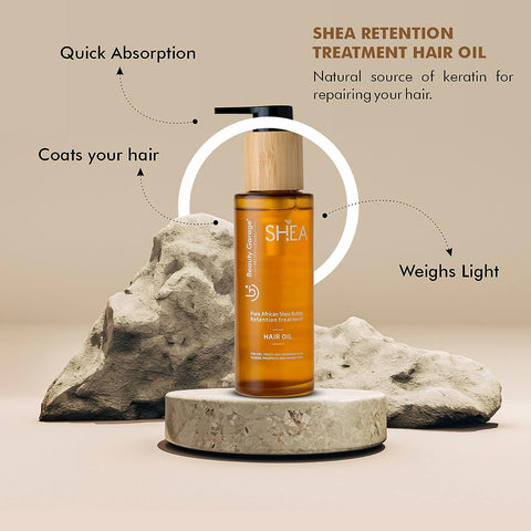 Beauty Garage Pure African Shea Butter Retention Treatment Hair Oil