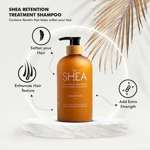 Beauty Garage Pure African Shea Butter Retention Treatment Shampoo