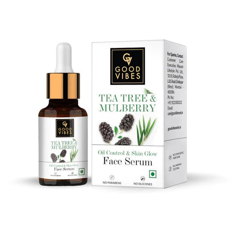 Good Vibees Tea Tree + Mulberry Skin Glow & Oil Control Serum