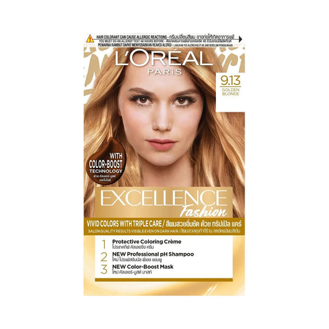 L'Oreal Paris Excellence Fashion Highlights Hair Color, 9.13 Golden Beige Blonde