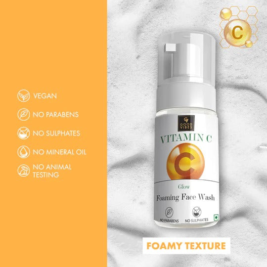 Good Vibes Vitamin C Glow Foaming Face Wash