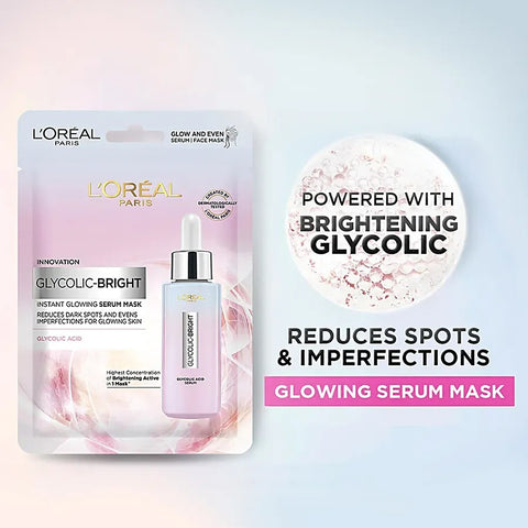 L'Oreal Paris Glycolic Bright Glowing Sheet Mask