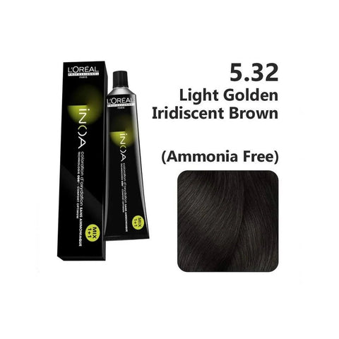 L'Oréal Professionnel INOA Permanent Hair Colour - 5.35 Light Golden Mahogany Brown