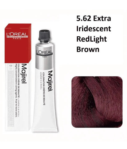 L'Oreal Professional Majirel Hair Color 5.62 Majirouge Iridiscent Red Light Brown