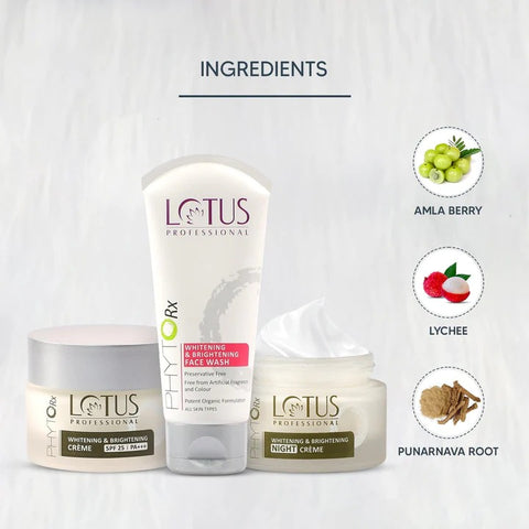 Lotus Professional Phytorx Whitening & Brightening Day & Night Kit