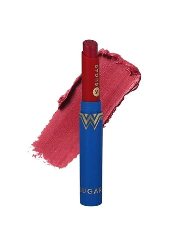 Sugar Wonder Woman Creamy Matte Lipsticks - 01 Love Leader (Dusty Reddish Pink)