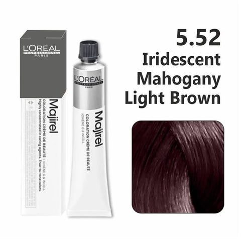 L'Oreal Professionnel Majirel Hair Color Creme 5.52 Iridescent Mahogany Light Brown