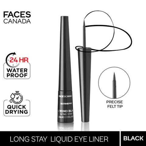 Faces Canada Beyond Black Long Stay Liquid Eye Liner Black