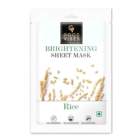 Good Vibes Rice Brightening Sheet Mask