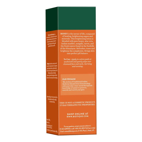 Biotique Honey Water Pore Tightening Brightening Toner