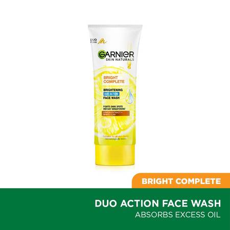 Garnier Bright Complete Brightening Duo Action Face Wash