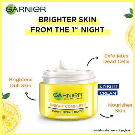 Garnier Bright Complete Vitamin C Yoghurt Night Cream