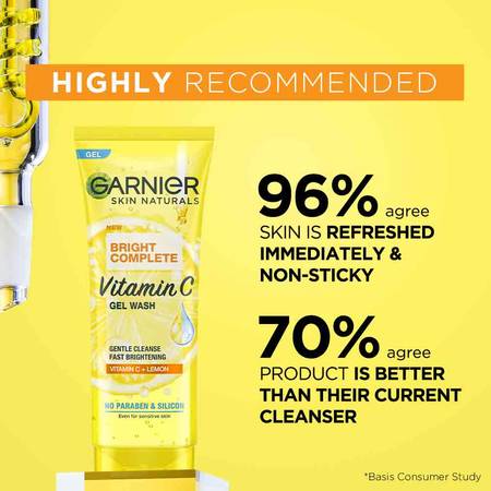 Garnier Bright Complete Vitamin C Gel Facewash