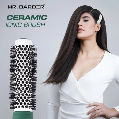 Mr. Barber Green Ceramic Ion Thermal Brush 25mm