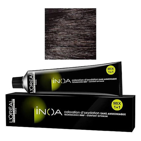 L'Oreal Inoa Ammonia Free Hair Color - 2 Darkest Brown