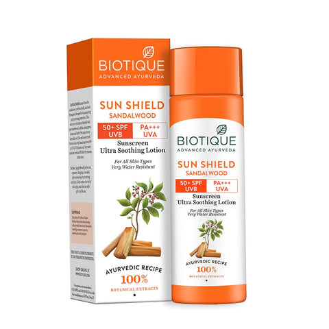 Biotique Sun Shield Sandalwood 50+Spf Suncreen Lotion