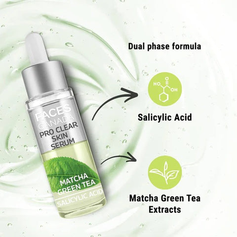 Faces Canada Pro Clear Skin Serum Matcha Green Tea