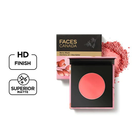 Faces Canada Berry Blush Lightweight Ultra-matte blushes