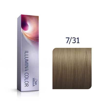 Wella Professionals Illumina Hair Color 7/31 Medium Gold Ash Blonde