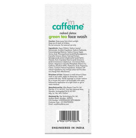 MCaffeine Green Tea Face Wash