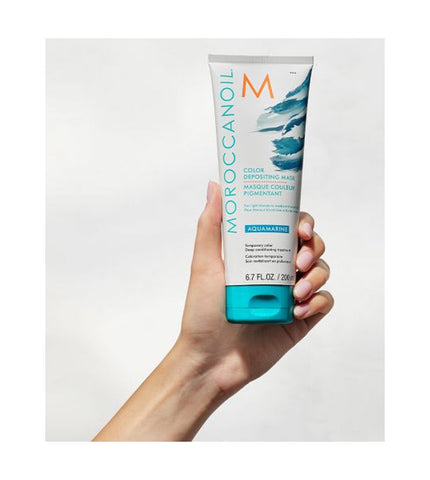 Moroccanoil Color Deposit Mask Auqamarine 200ml