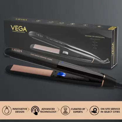 Vega Professional Pro Gold Ceramic Shine Hair Straightener (VPMHS-08)