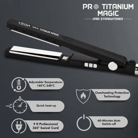 VEGA Professional Pro Titanium Magic Hair Straightener