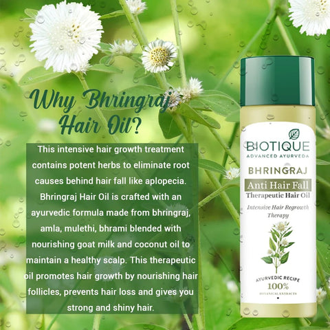 Biotique Bhringraj Anti Hair Fall Therapeutic Hair Oil