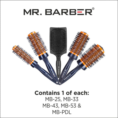 Mr. Barber Ceramic Brush Kit (Free Kit Bag)