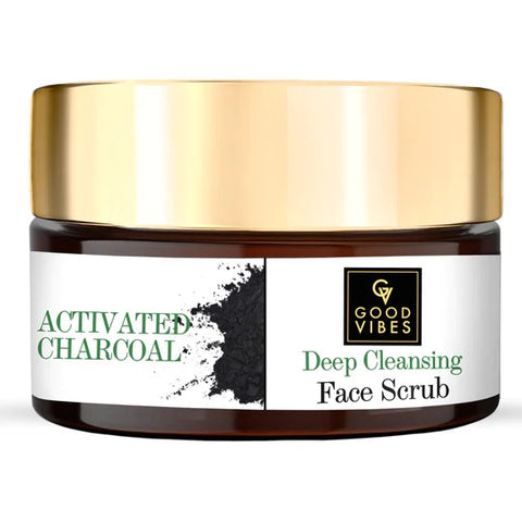 Good Vibes Activated Charcoal Deep Cleansing Face Scrub