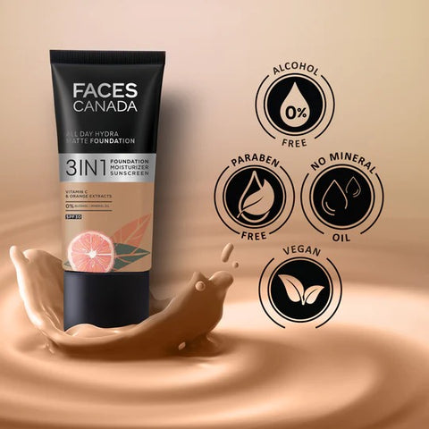 Faces Canada 3-in-1 All Day Hydra Matte Foundation