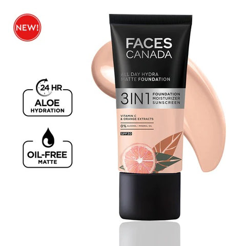 Faces Canada 3-in-1 All Day Hydra Matte Foundation