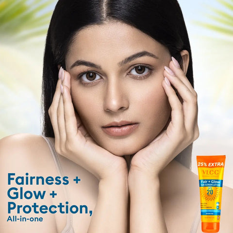 VLCC Fair+ Glow Sunscreen Lotion SPF 20 PA ++