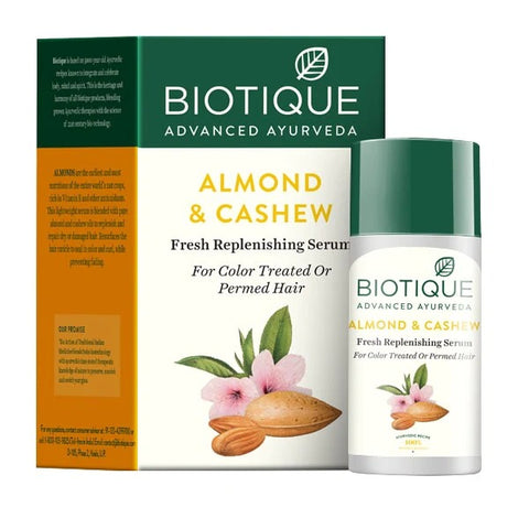 Biotique Almond & Cashew Fresh Replenishing Hair Protect Serum