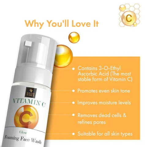 Good Vibes Vitamin C Glow Foaming Face Wash