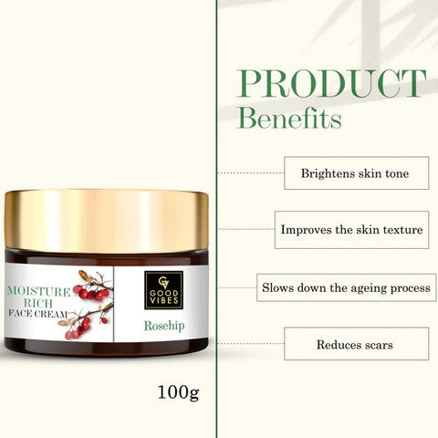 Good Vibes Moisture - Rich Face Cream - Rosehip