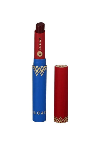 Sugar Wonder Woman Creamy Matte Lipsticks - 10 Legendary Lass (Deep Wine)