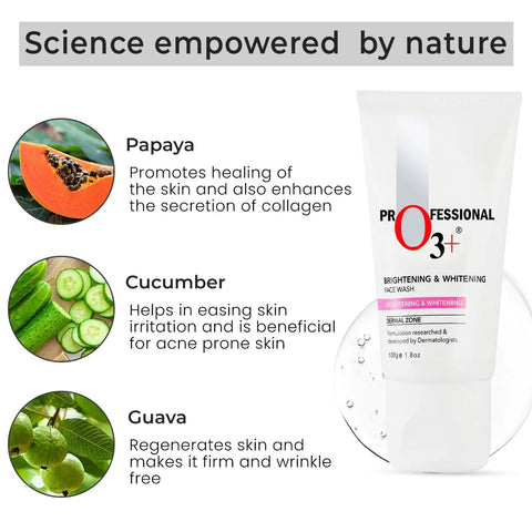 O3+ Brightening & Whitening Face Wash For Smoothen Skin