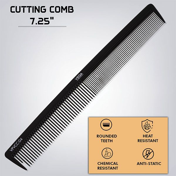 Vega Professional Carbon Cutting Comb -Black Line 7.25 - VPVCC-04